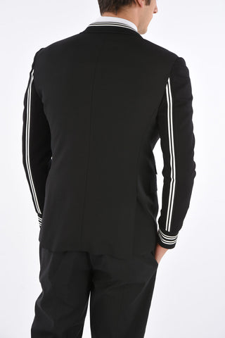 Side Split Slim Fit 2 Buttons Blazer