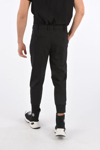 Low-Rise Slim Fit Piping Pants