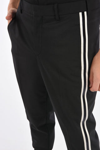 Low-Rise Slim Fit Piping Pants