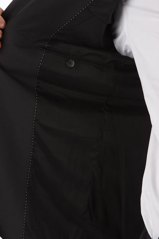 Side Split Slim Fit 2 Buttons Blazer