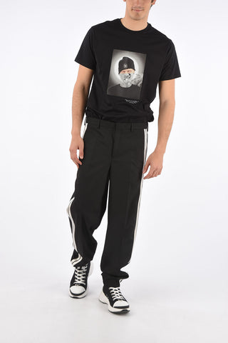 Low Rise Easy Fit Piping Pants