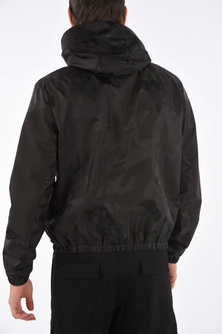 Camouflage Slim Fit Jacket with Hood