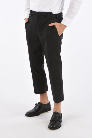 Regular Rise Slim Fit Cropped Pants