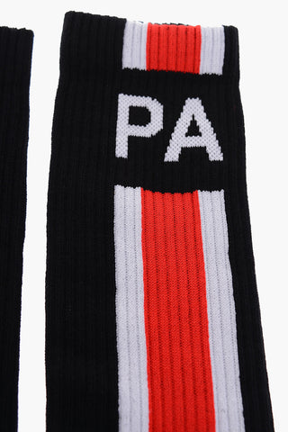 Calzini Lunghi Monogram PA in Cotone Stretch