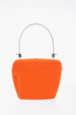 Velvet Padlock Tote Bag with Removable Shoulder Strap