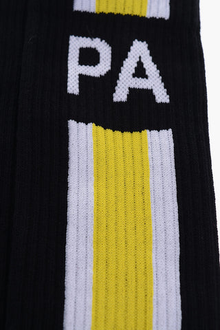 PA Monogram Stretch Cotton Long Socks