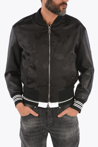 Ecoleather Details Loose Fit Bomber