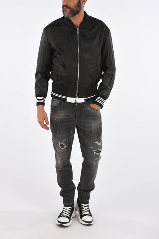 Ecoleather Details Loose Fit Bomber