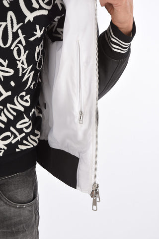 Ecoleather Details Loose Fit Bomber