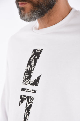 Slim Fit Thunderbolt Crew-Neck Sweatshirt