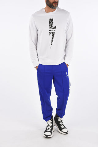 Slim Fit Thunderbolt Crew-Neck Sweatshirt
