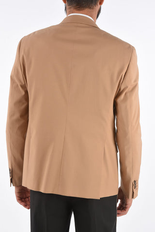 Side Split Slim Fit 2 Buttons Blazer