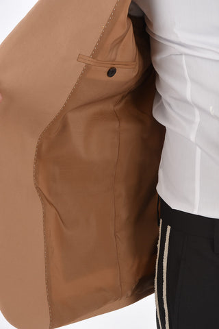 Side Split Slim Fit 2 Buttons Blazer