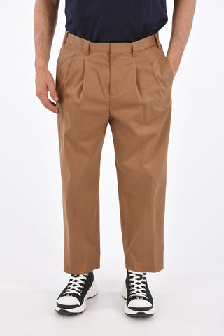 Double Pleats Wide Leg Fit Pants