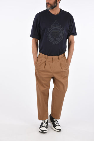 Double Pleats Wide Leg Fit Pants