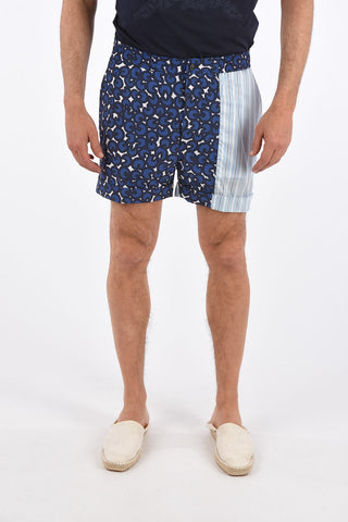 Patterned Box-Fit Shorts