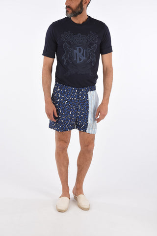 Patterned Box-Fit Shorts