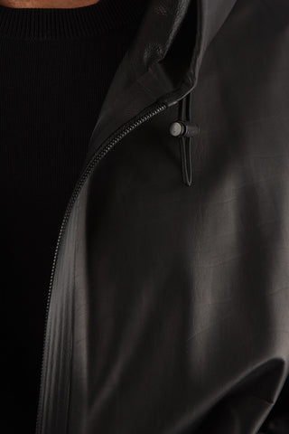 Leather Trench with Hood