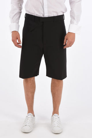 Stretch Fabric Shorts with Hidden Closure