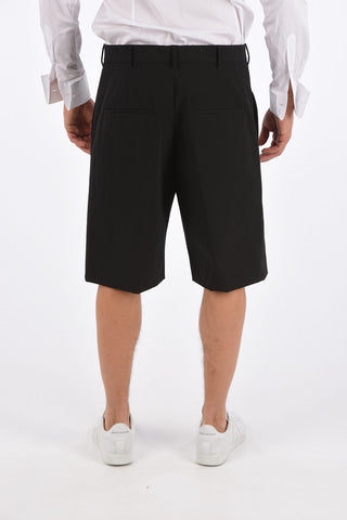 Stretch Fabric Shorts with Hidden Closure