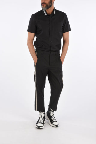 Regular Waist Slim Fit Piping Pants
