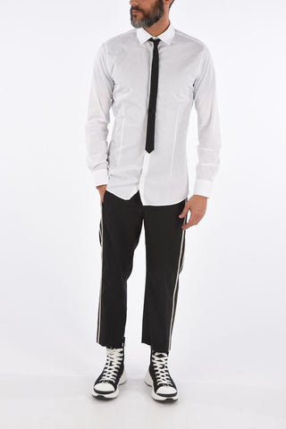 Popeline Shirt with Tie