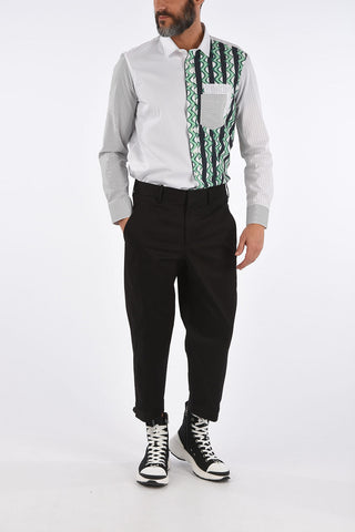 Pantalone wide leg Fit con Passanti  