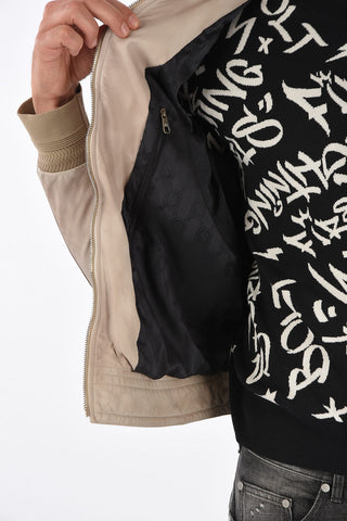 Leather Jacket with Zip closure