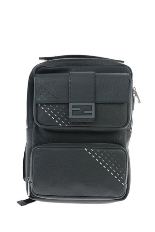 SELLERIA Textured Leather Backpack