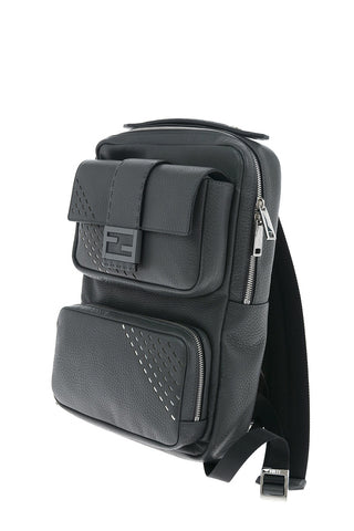 SELLERIA Textured Leather Backpack