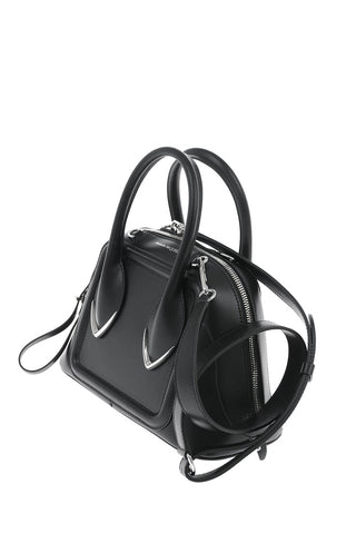Bauletto in pelle con tracolla removibile