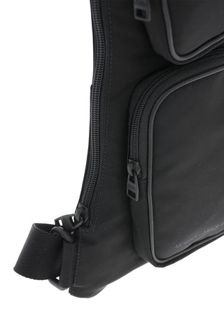 Nylon Bum Bag with Leather Trimmings