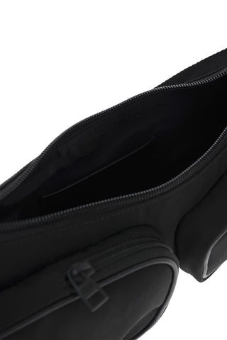 Nylon Bum Bag with Leather Trimmings