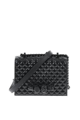 Lacquered Quilted Leather FOUR RING Shoulder bag