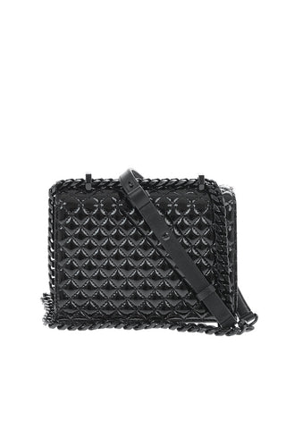 Lacquered Quilted Leather FOUR RING Shoulder bag