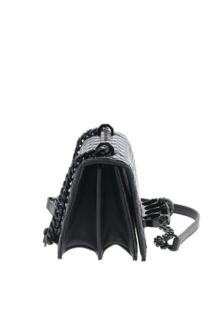 Lacquered Quilted Leather FOUR RING Shoulder bag