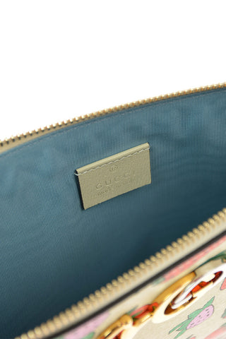 Strawberry Printed Leather ZUMI Pouch