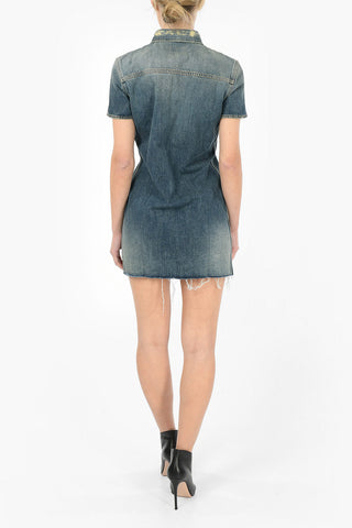 Denim Stonewashed Mini Dress