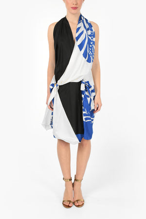 Vestito Halterneck ZEBRA Drappeggiato