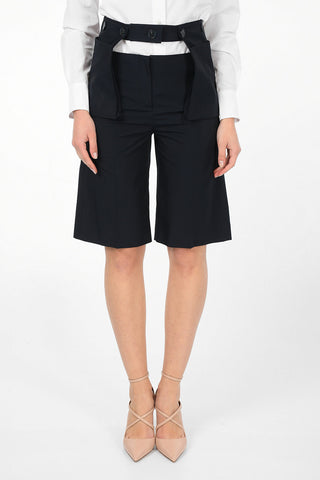 Unstructured Patch Pocket Shorts