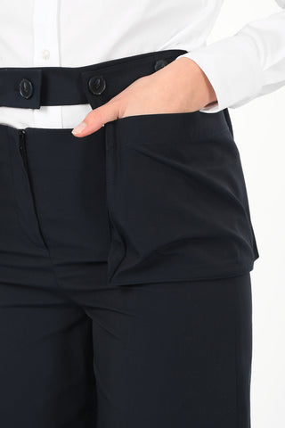 Unstructured Patch Pocket Shorts