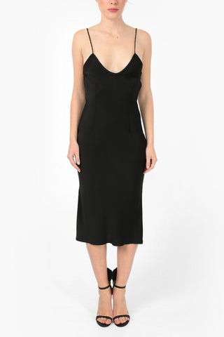 Sleeveless Midi Slip Dress 