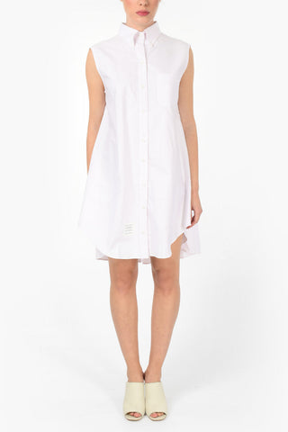 Sleeveless Button-Down Shirtdress