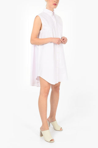 Sleeveless Button-Down Shirtdress