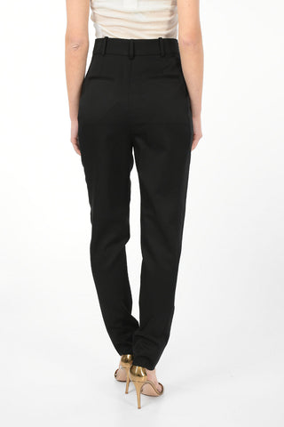 Hidden Closure Single Pleat Pants