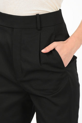Hidden Closure Single Pleat Pants