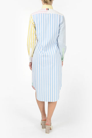 Striped Button-Down Shirtdress