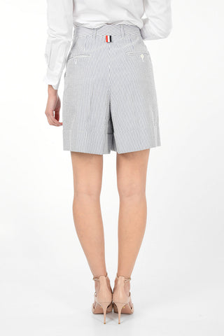 Striped High-Waist Shorts