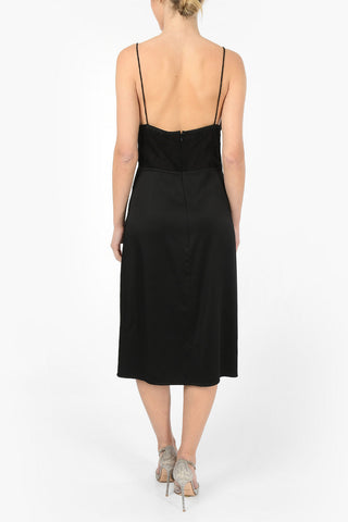 Slip Dress con Ricamo in Pizzo