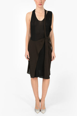 Cotton And Silk Unstructured Dress